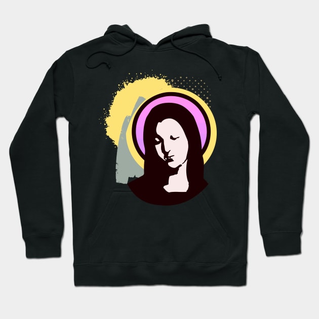 Virgin Mary Hoodie by Museflash